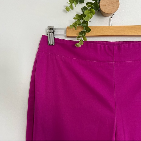 Talbots Deep Pink Heritage Cropped Pants - Picture 2 of 8